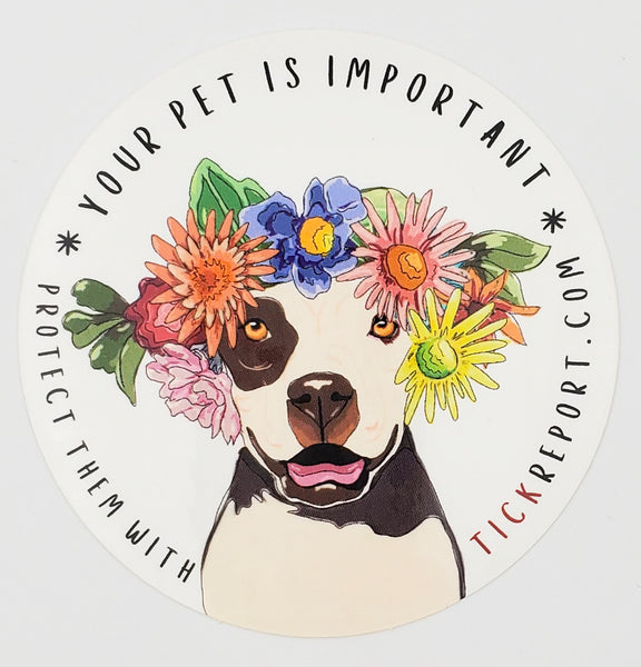 "Your Pet is Important" vinyl sticker